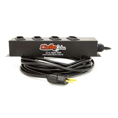 Extensão Cabo Pp 3x2,50 De 4 Tomadas 10 A 90 Mt 10 A 90 Mt
