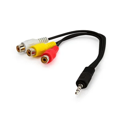Cabo Av 3 Rca - Áudio E Vídeo Com P2 - Tv LED Samsung Preto