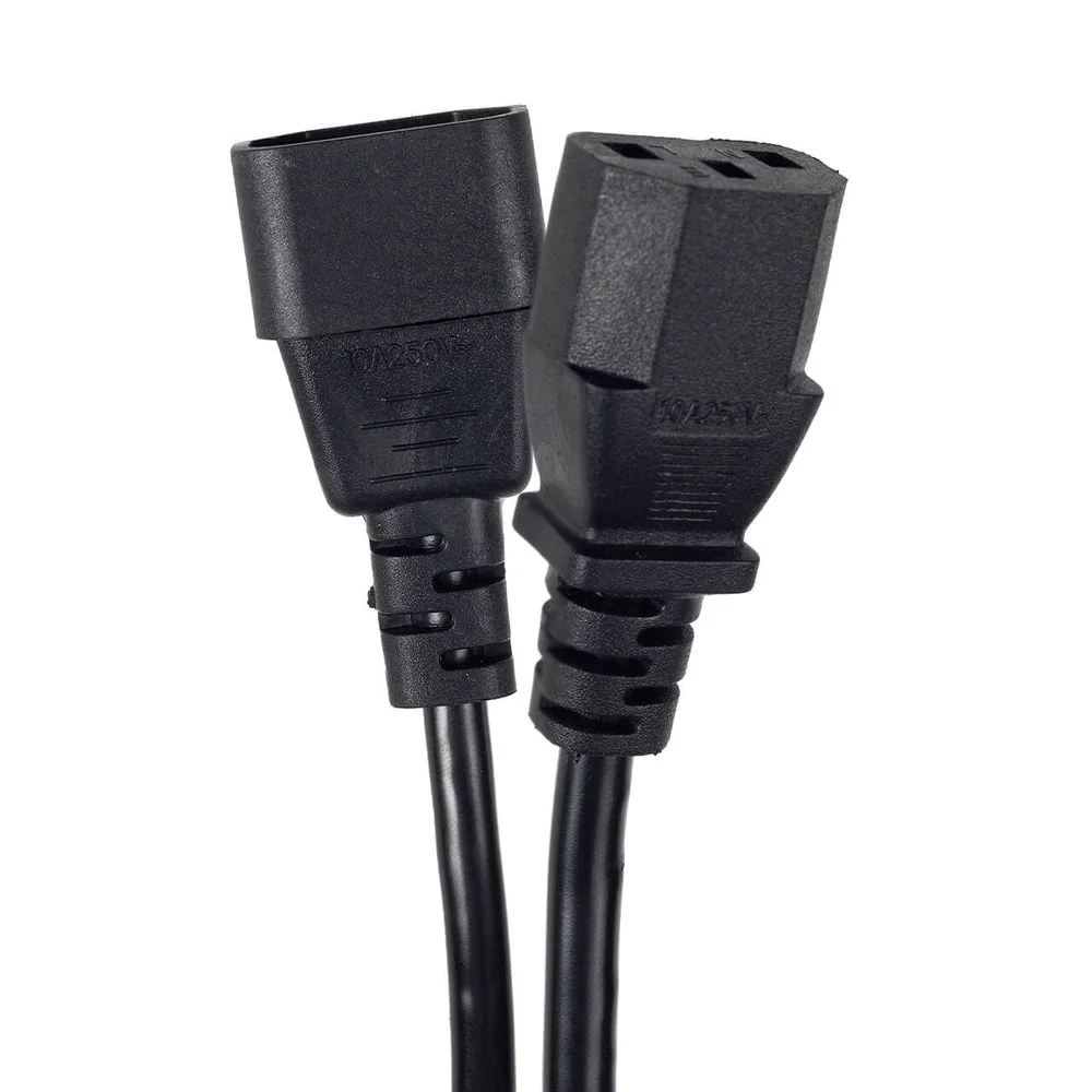 Imagem 4 de 5 do produto Extensão Cabo De Força Iec C13 Macho E Iec C14 Fêmea 1,5 Metro 1,5 Mt