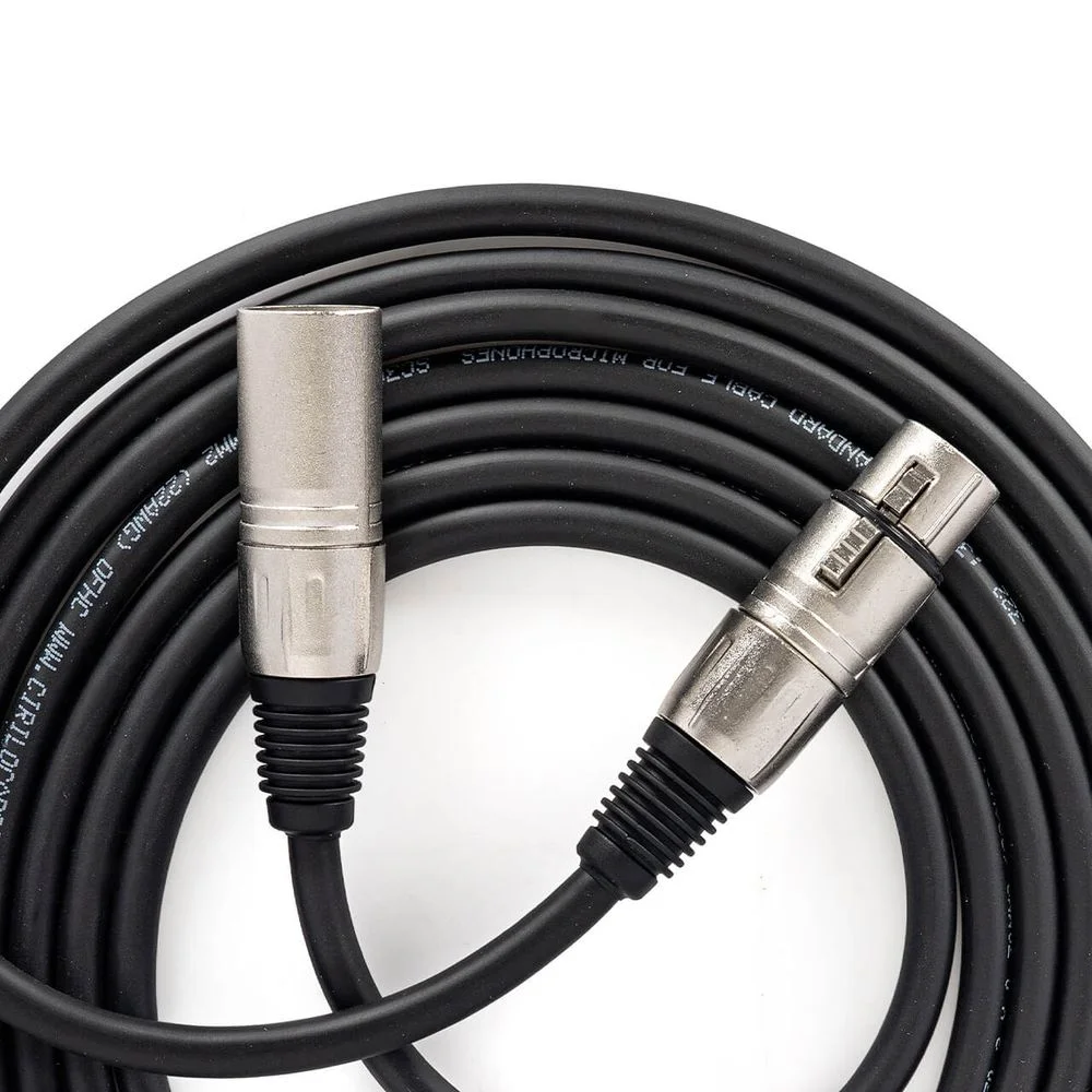 Imagem 3 de 5 do produto Cabo Xlr Macho X Xlr Fêmea Balanceado Profissional 50 Centímetros 50 Cm
