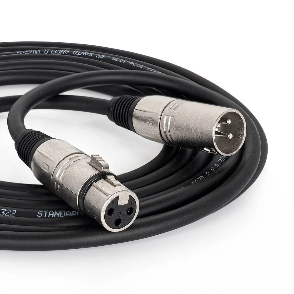 Imagem 5 de 5 do produto Cabo Xlr Macho X Xlr Fêmea Balanceado Profissional 50 Centímetros 50 Cm