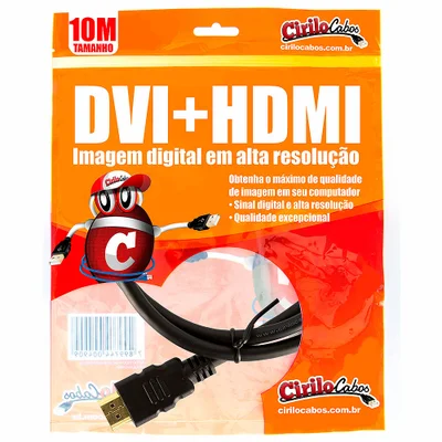 Cabo Dvi Para HDMI, 10 Metros - Cirilo Cabos
