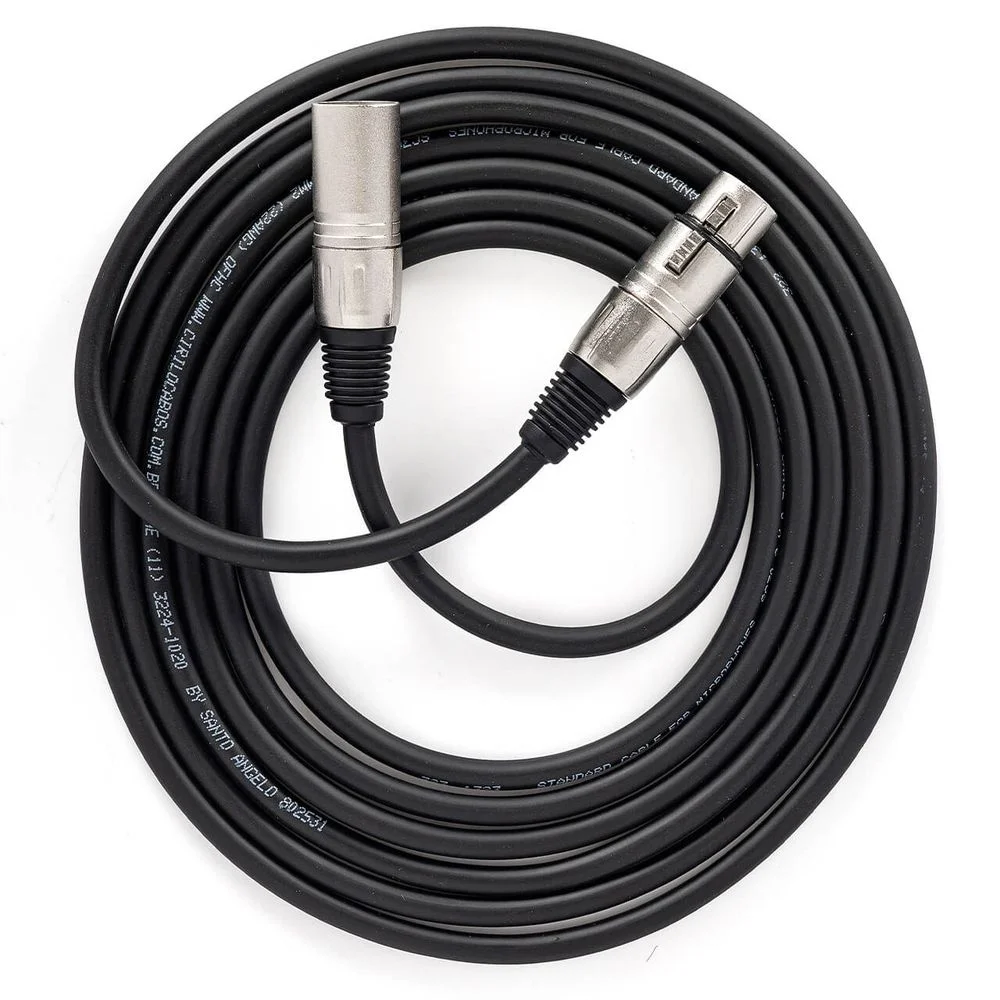 Imagem 2 de 5 do produto Cabo Xlr Macho X Xlr Fêmea Balanceado Profissional 90 Metros 90 Mt