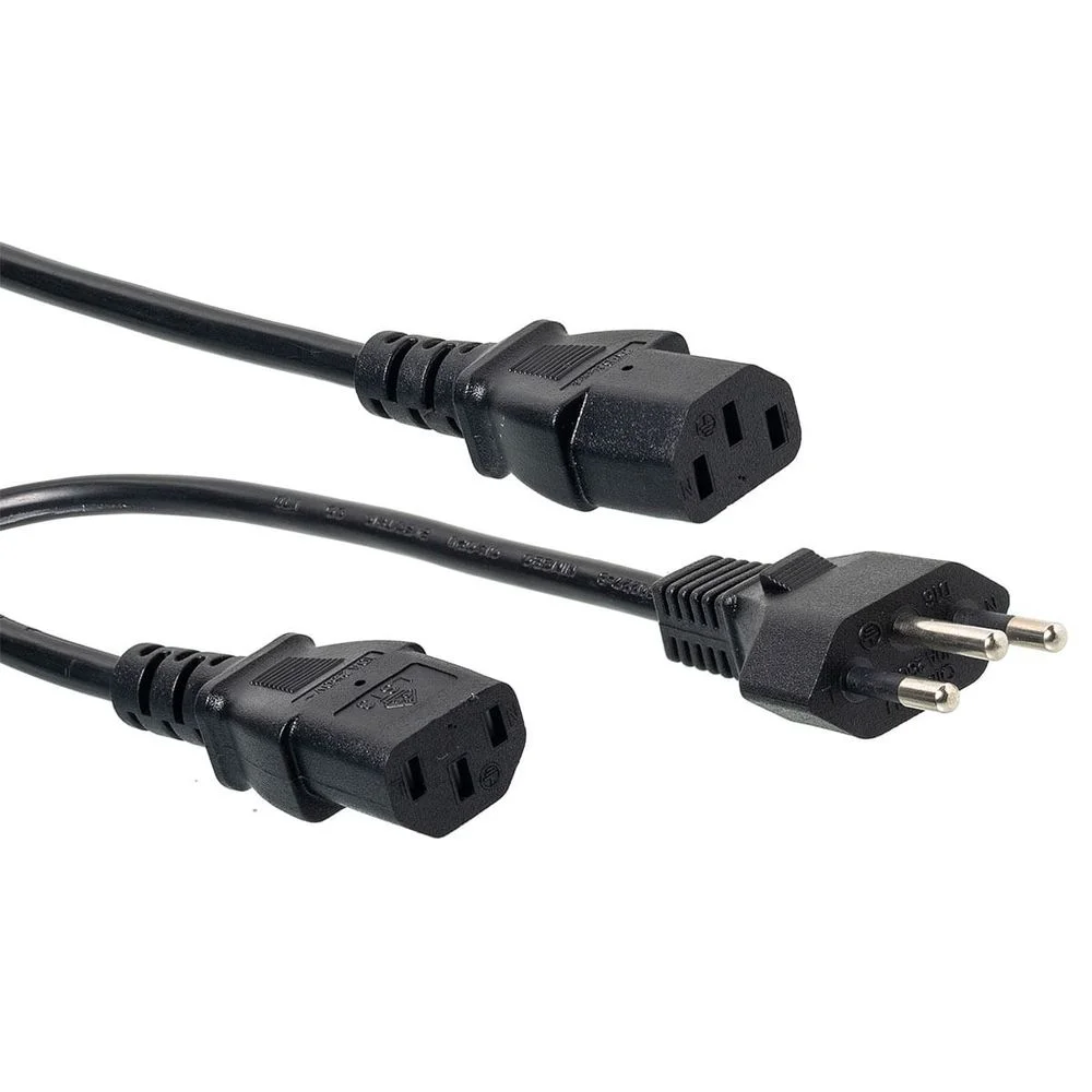Imagem 2 de 4 do produto Cabo Y De Força, Tripolar 10a 3 Metros 3 Mt