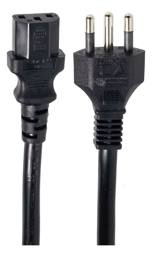 Imagem 2 de 5 do produto Cabo De Força Novo Padrão 20a 5 Metros 5 Mt