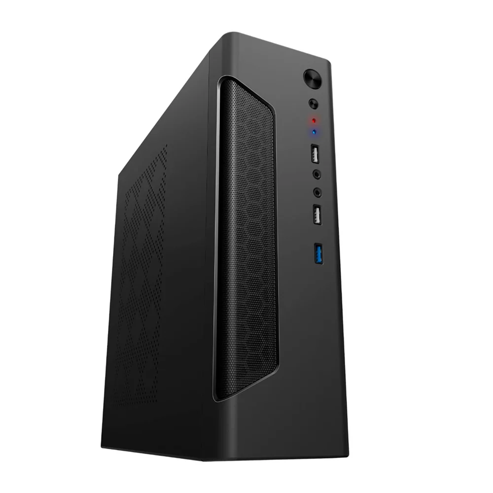 Gabinete Horizontal Itx Duex Compact Dxgaitx03 Preto Com Fonte 450w Dxfoitx450w