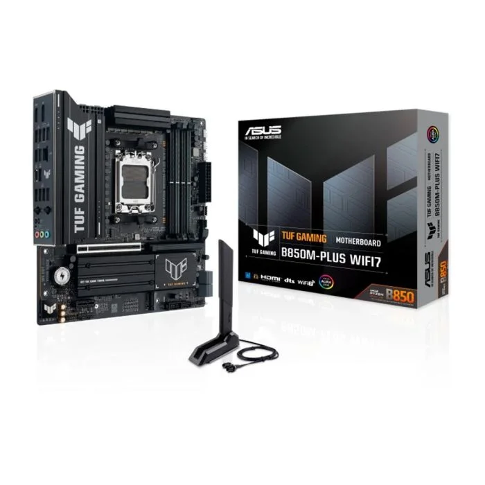 Placa Mãe Asus Tuf Gaming B850m-plus Wifi7 Am5 4xDDR5 Amd B850 Matx - 90mb1mu0-m0eay0