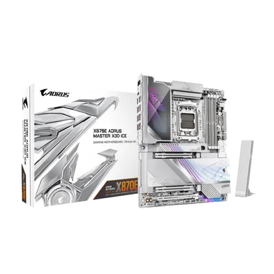 Placa Mãe Gigabyte X870e Aorus Master X3d Ice, Amd Am5, Atx, Wf/blt, Ddr5 - X870e Aorus Master X3d Ice