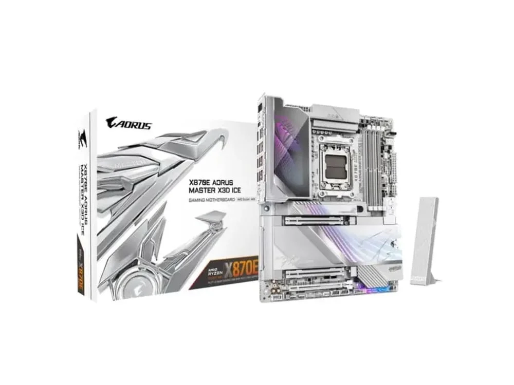 Placa Mae Gigabyte Amd (am5)  Atx Ddr5 - X870 Aorus Master X Ice 4