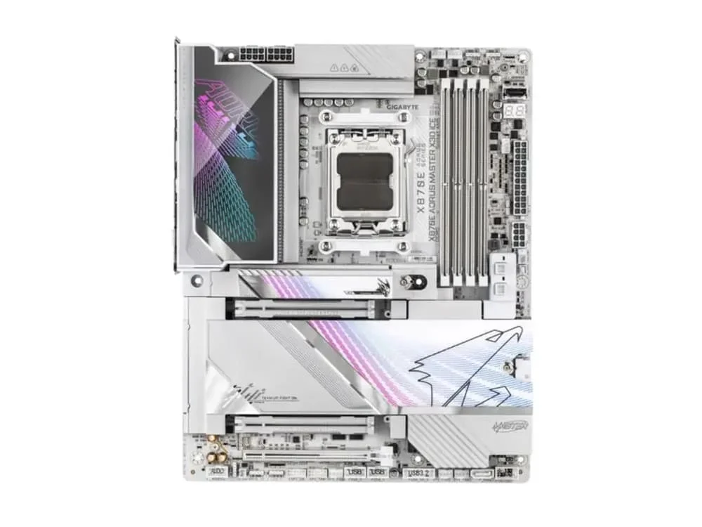 Placa Mae Gigabyte Amd (am5)  Atx Ddr5 - X870 Aorus Master X Ice 7