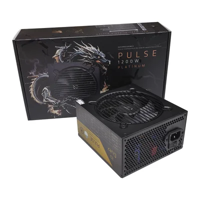 Fonte Atx 3.1 1200w Cybenetics Platinum Duex Pulse Pro Dxfopro1200wg3 Full Modular Preto