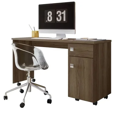 Mesa Para Computador Lukaliam Malta 1 Porta 1 Gaveta