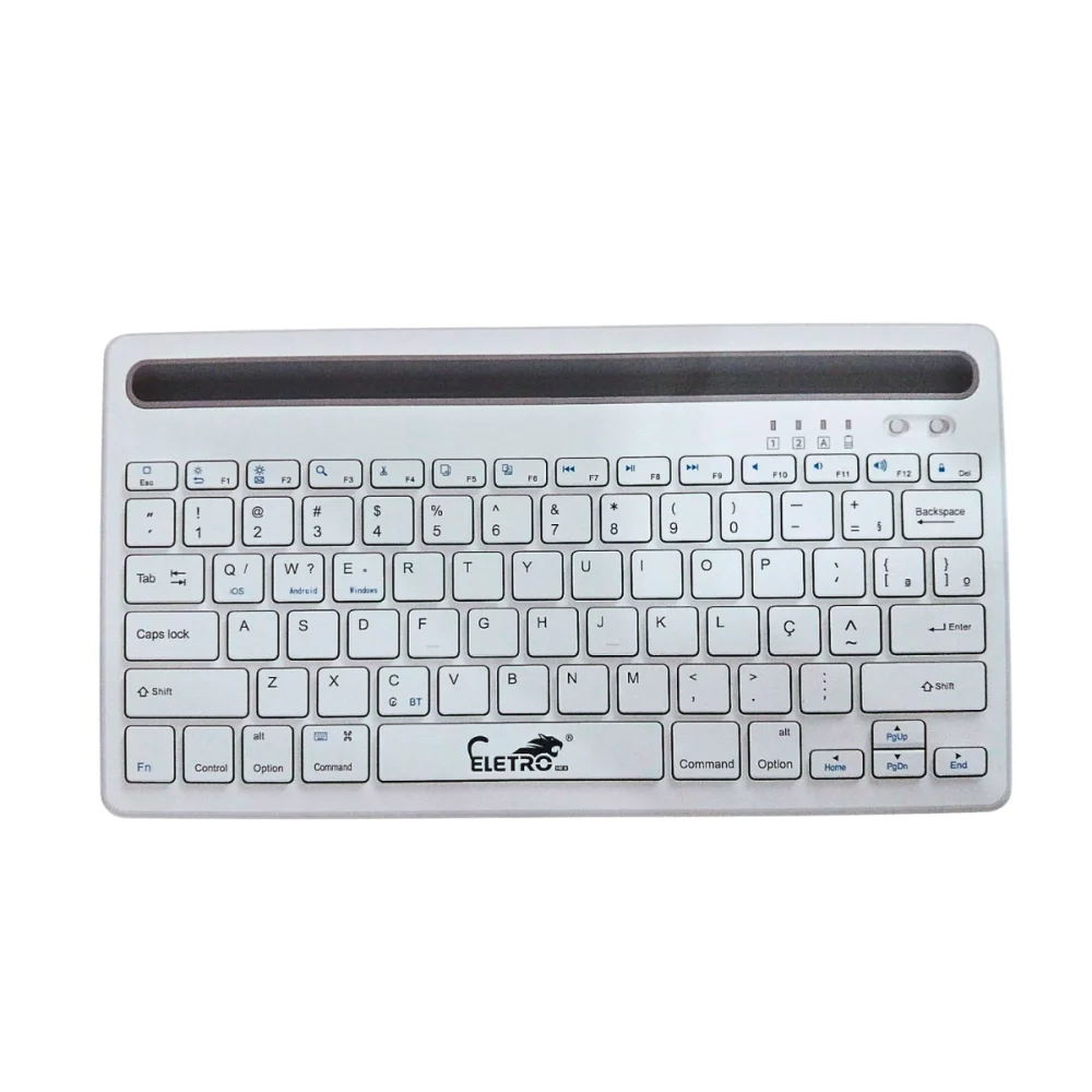Imagem 2 de 4 do produto Teclado Bt Inteligente Portátil Bluetooth Com Suporte