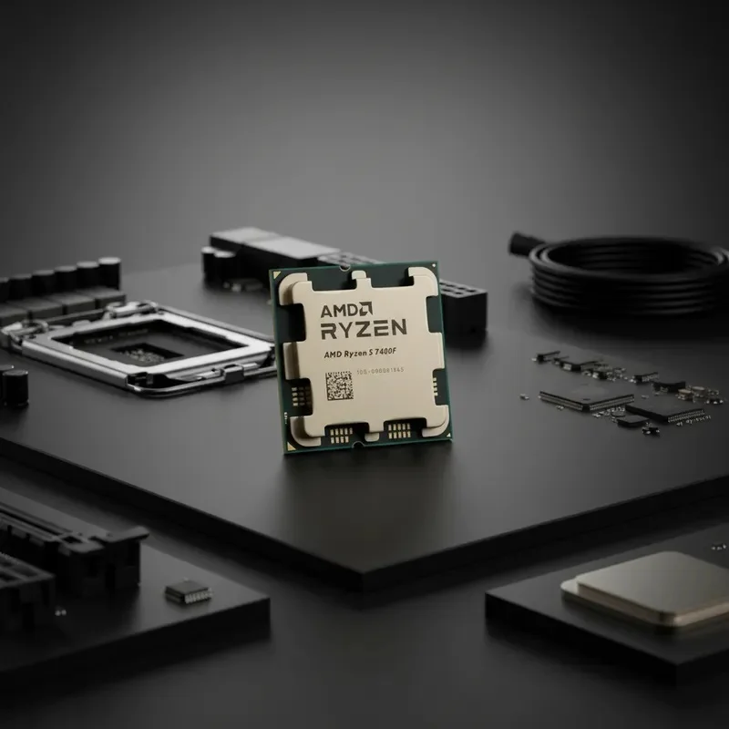 Processador Amd Am5 Ryzen 5 7400f 3,7ghz, 6/12, Oem, Sem Cooler Processador Amd Am5 Ryzen 5 7400f 3,7ghz, 6/12, Oem, Sem Cooler