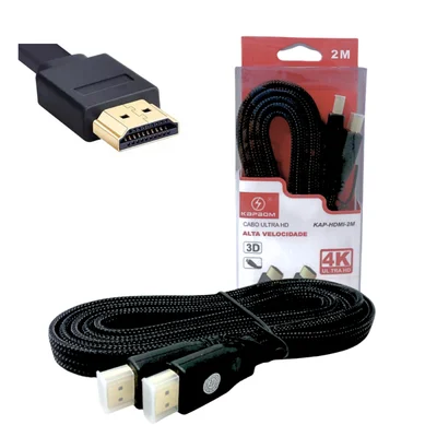 Cabo HDMI 2 Metros 2.0 Full Hd Alta Velocidade 4k Kap-hdmi-2m / El-8101