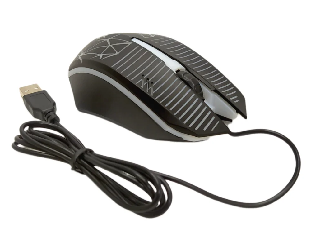 Imagem 5 de 5 do produto Mouse Gamer Glow RGB Usb LED PC Notebook Oas-v06