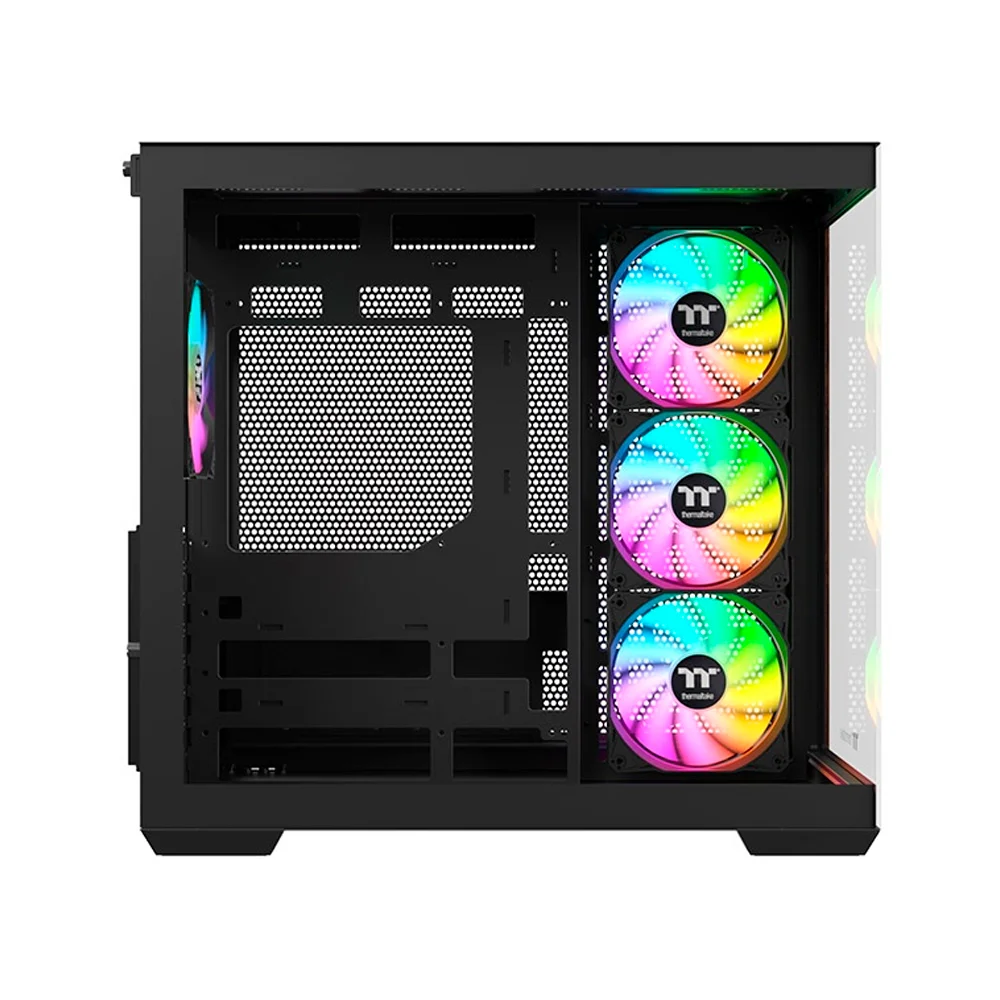 Imagem 5 de 5 do produto Gabinete Gamer Thermaltake View 380 Wood Style Mid Tower Atx Com 4 Fans ARGB Preto