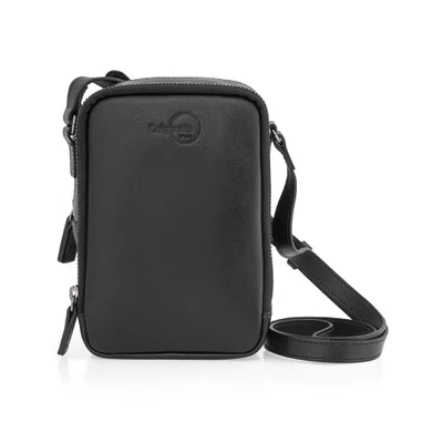 Bolsa De Couro Transversal, Rafa   Iplace, Preta