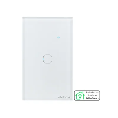 Interruptor Touch Inteligente 1 Tecla Eiw 1001 Intelbras Branco