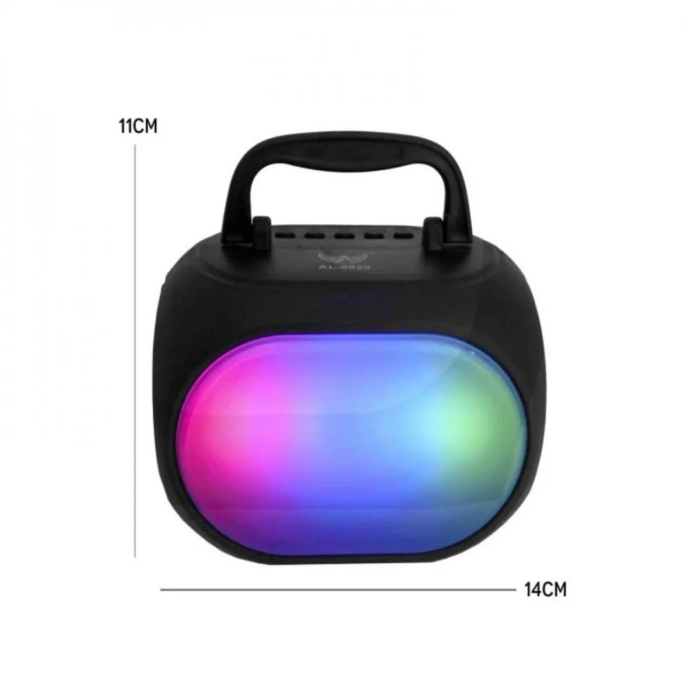 Imagem 3 de 5 do produto Caixa De Som Bluetooth Rádio Portátil LED RGB 10w Altomex Al-8929