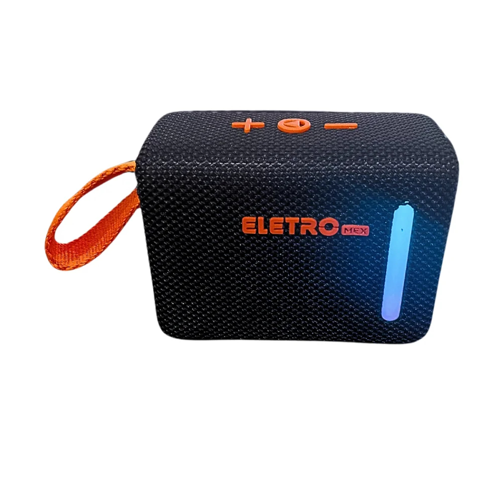 Imagem 4 de 4 do produto Caixa De Som Bluetooth Portátil LED 30w Prova D'agua Com Alça Eletromex El-1104