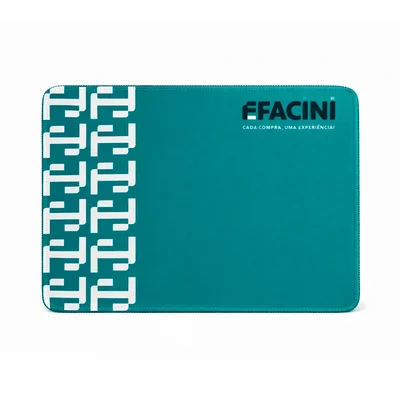Mouse Pad Tech Series Efacini Base Emborrachada 220×180mm Azul Turquesa