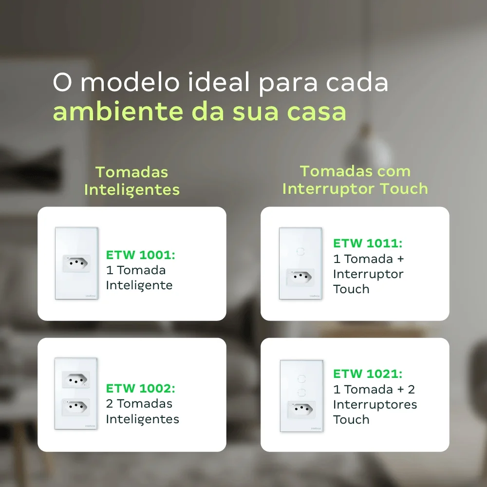Imagem 5 de 5 do produto Tomada Com Interruptor Inteligente Wi-fi Touch Preto Etw 1011 Intelbras