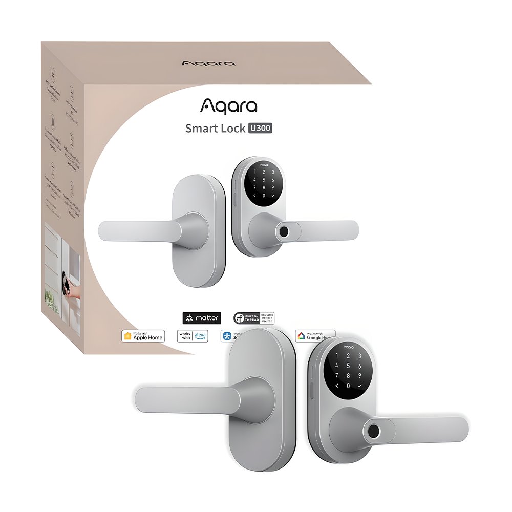 Fechadura Inteligente Aqara U300 Biometria Nfc E Chave Cinza