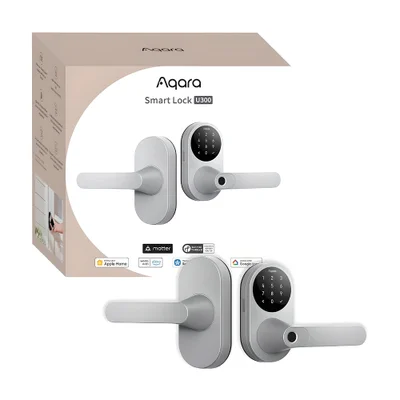 Fechadura Inteligente Aqara U300 Biometria Nfc E Chave Cinza
