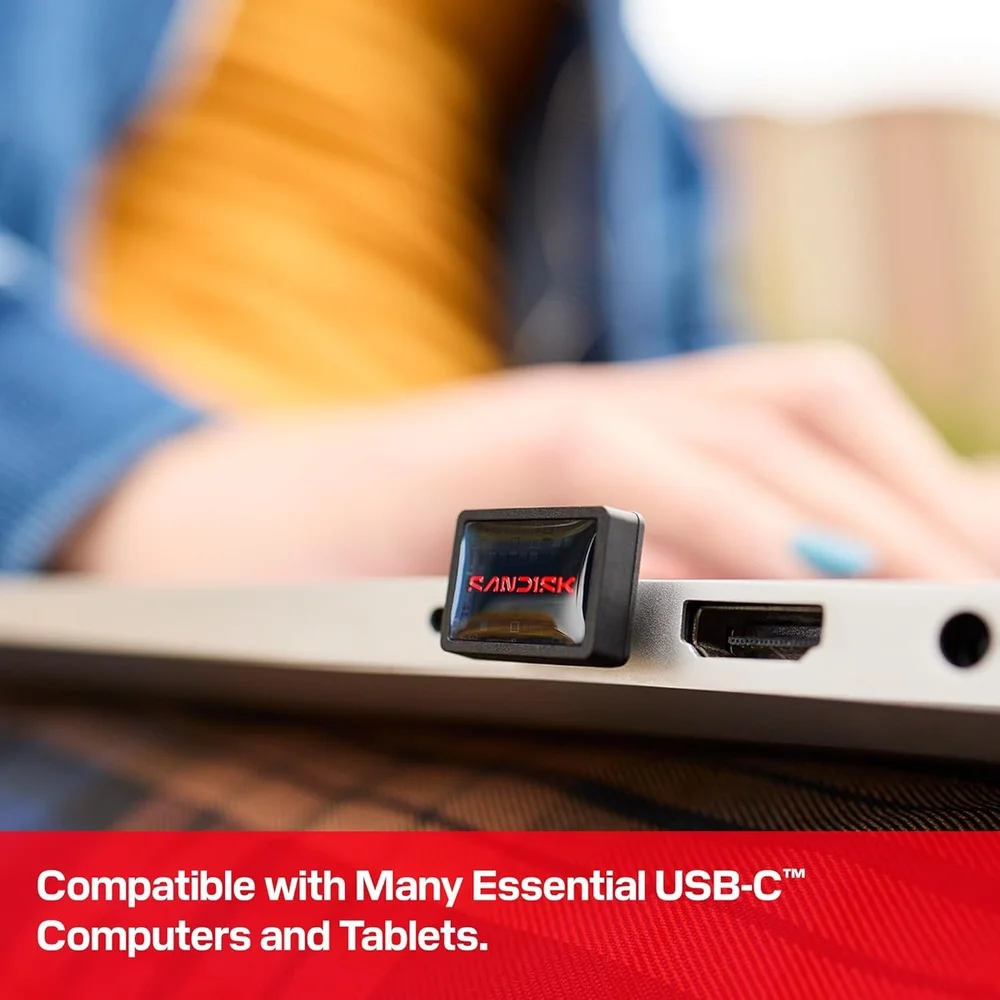 Imagem 5 de 5 do produto Pendrive Sandisk 256gb Extreme Fit Usb-c 400mbs Compacto