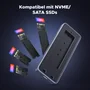 Case Externo SSD Nvme M.2 20gbps Usb C 3.2 Gen2x2