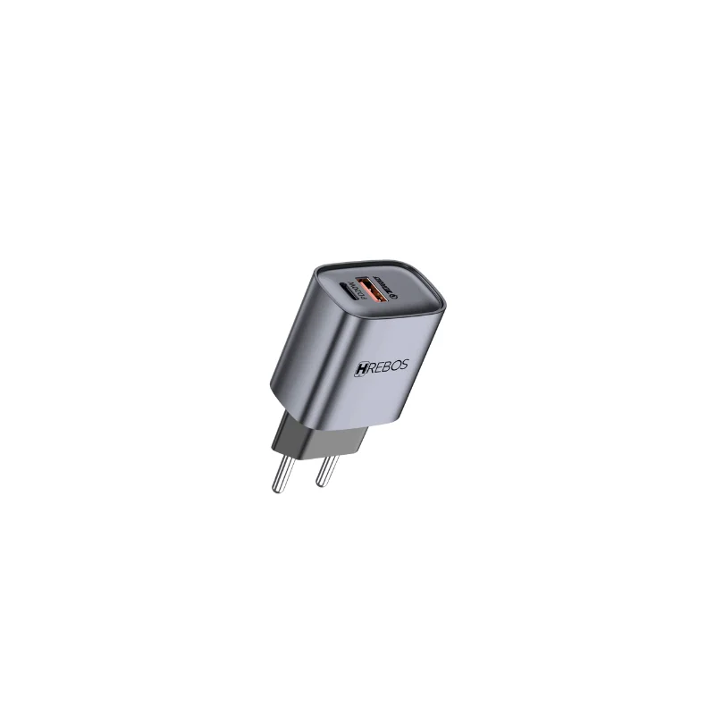 Imagem 4 de 5 do produto Kit Carregador Fonte Turbo 20w Neo Charge Duplo Usb C E Usb -c Modelo Hs-232c Cor Preto