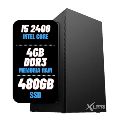 Desktop 1155 Home i5 2400 Ddr3 4gb SSD 480GB Xlinne