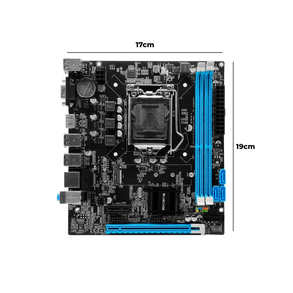 Placa Mãe H61 Bluevix Bmbh61-g2hg-m2 10/100/1000 8