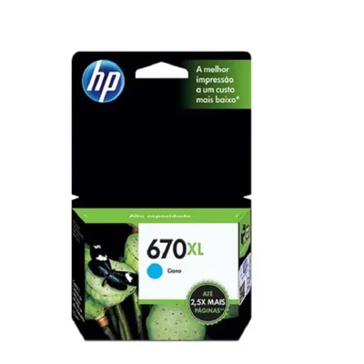 Cartucho 670xl Ciano 7,5ml Cz118ab 3525 5525 4615 4625