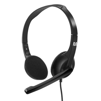 Headset Com Fio Hf250 Cabo De 150cm P3 Com Adaptador Usb Com Controle De Volume Integrado - Ph467
