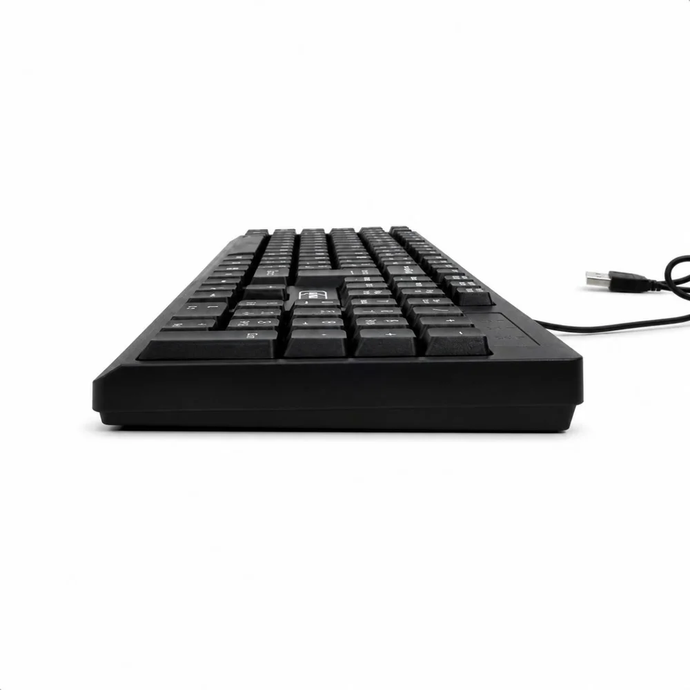 Imagem 5 de 5 do produto Teclado e Mouse USB Com Fio Preto ABNT2 Plug Play Knup KP-TE149
