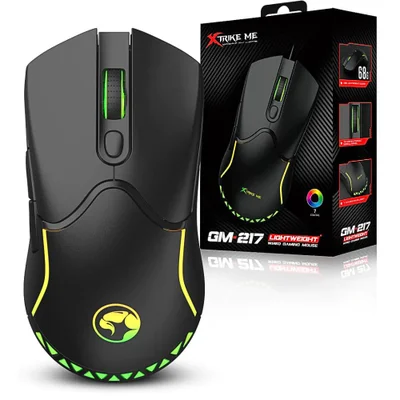 Mouse Gamer C/ Fio RGB 6 Botões Xtrike Me Gm-217 Lightweight