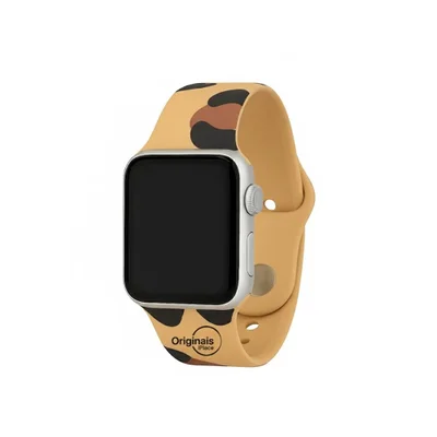 Pulseira Animal Print Onça Para Apple Watch 38/40/41 Mm,   Iplace