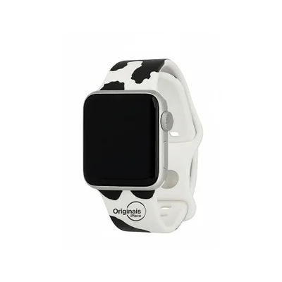 Pulseira Animal Print Cow Para Apple Watch 38/40/41 Mm,   Iplace