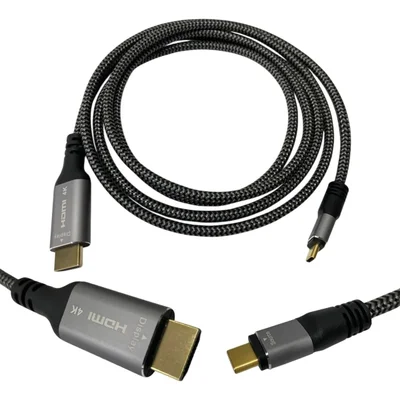 Cabo Usb-c Para HDMI 4k 60hz Ouro Thunderbolt 3 De 3 Metros