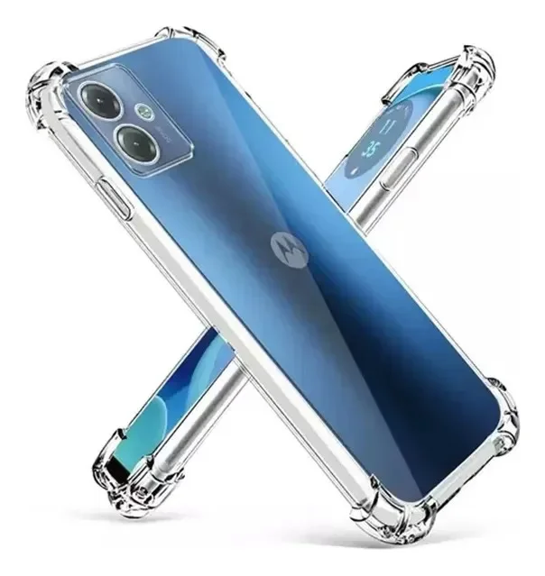 Imagem 3 de 5 do produto 2un Película 3d De Vidro + 1  Capinha Anti Impacto Para Moto G14 Transparente