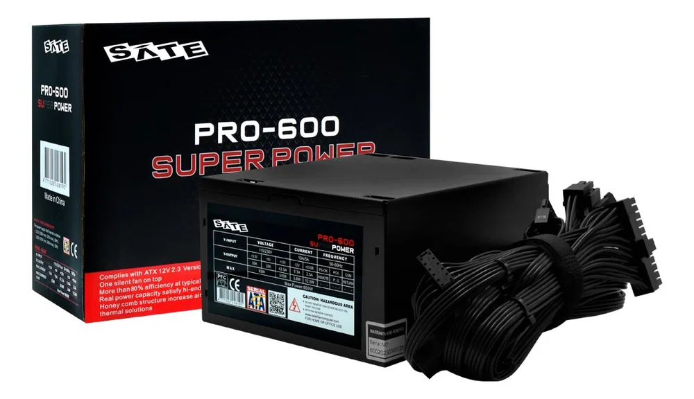 Fonte Para Gabinete Satellite Pro-600 Super Power
