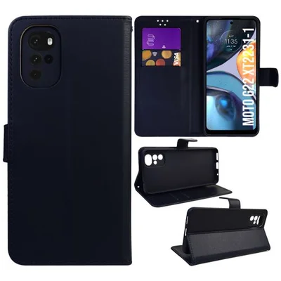 Capa Capinha Carteira Para Moto G22 Flip Case Preta