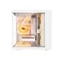 Gabinete Gamer Duex Aquario, Mid-tower, Lateral E Frontal De Vidro, Branco, Sem Fan - Dxga325wh U Unica Unica
