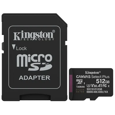 Cartão De Memória 512gb Canvas Select Plus Micro Sd 150mb/s