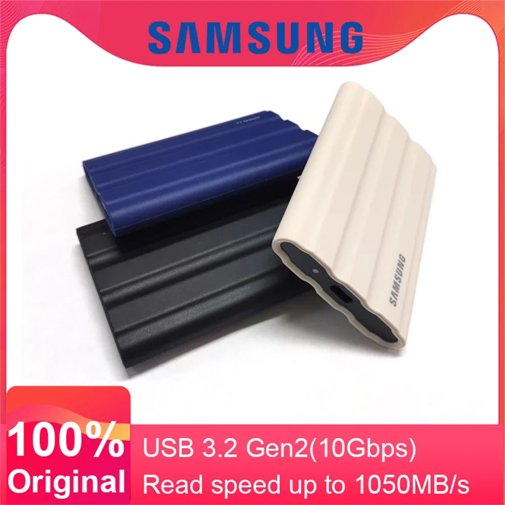Imagem 3 de 4 do produto Hd SSD Externo T7 Shield 2 Tb Samsung Usb 3.2 1050mb/s