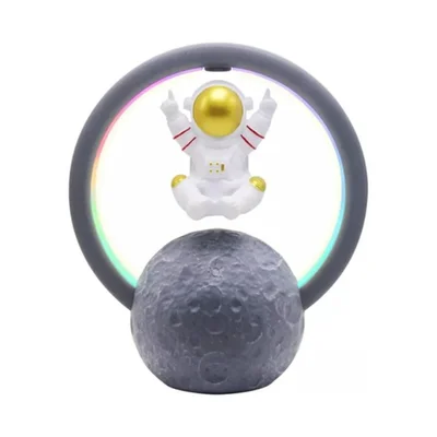 Caixa De Som Luminária RGB Astronauta Flutuante - Kapbom Ka-8599