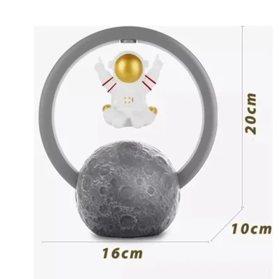Caixa De Som Luminária RGB Astronauta Flutuante - Kapbom Ka-8599 — foto 2