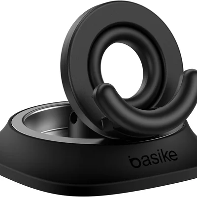 Basike Suporte Para Celular Carro Com Rotação 360°, Inclinação 0-70° E Modo Retrato/paisagem - Ajuste Com Uma Mão, Abs+pc E Silicone, Universal Para C